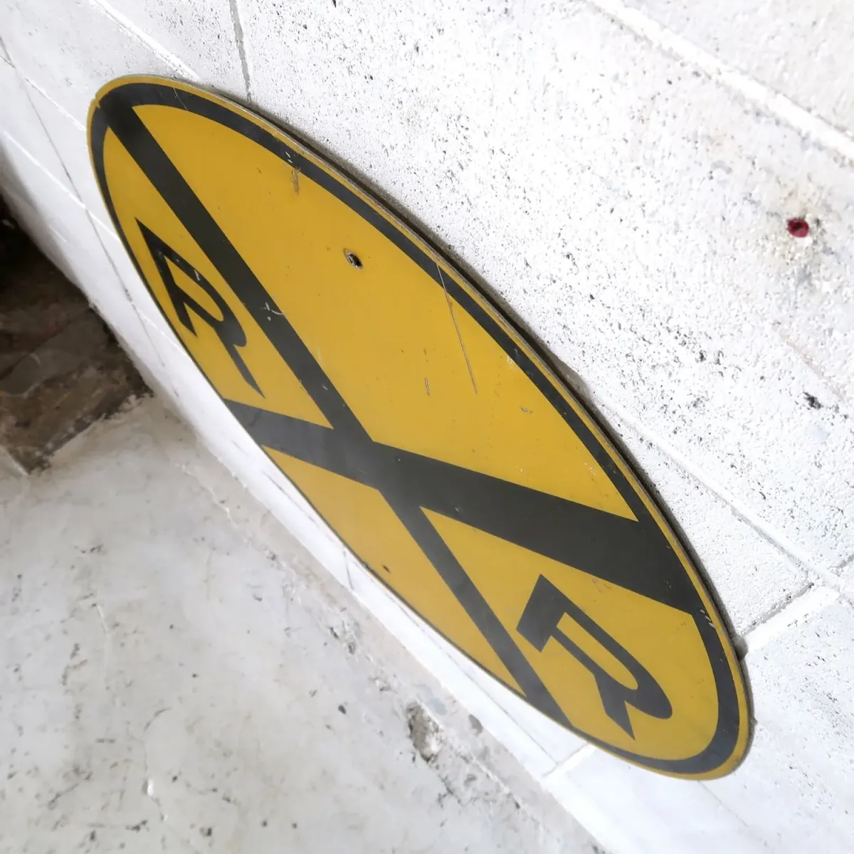 RAILROAD CROSSING ビンテージ ロードサイン