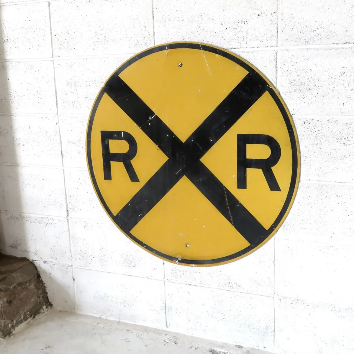 RAILROAD CROSSING ビンテージ ロードサイン