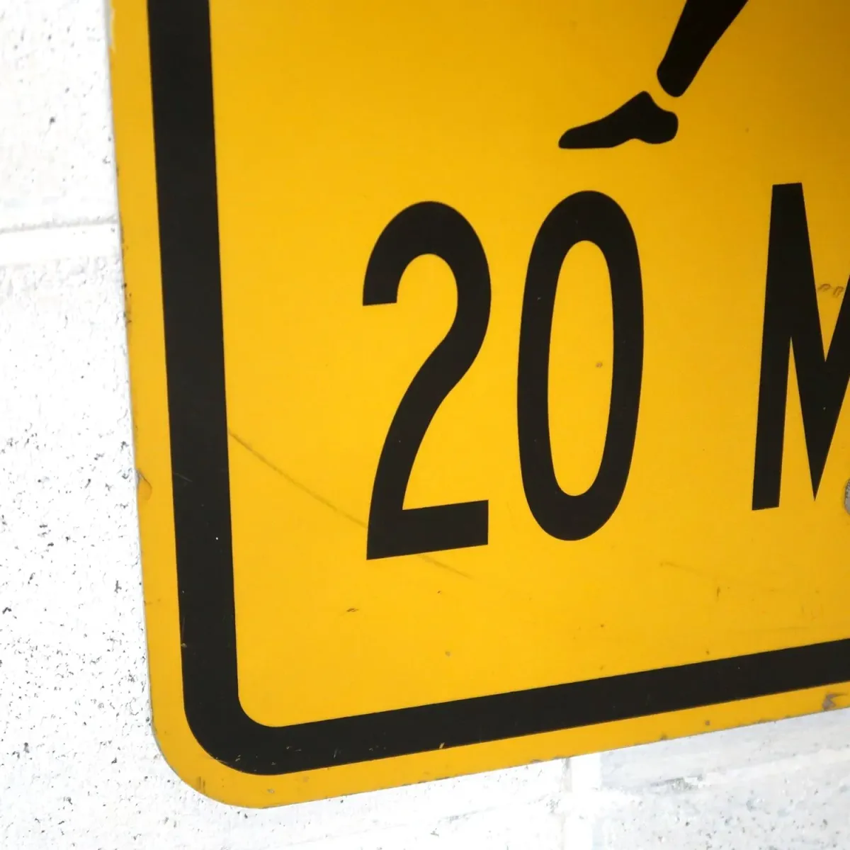 SLOW 20M.P.H. ビンテージ ロードサイン