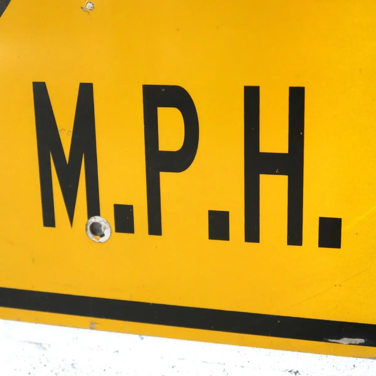 SLOW 20M.P.H. ビンテージ ロードサイン