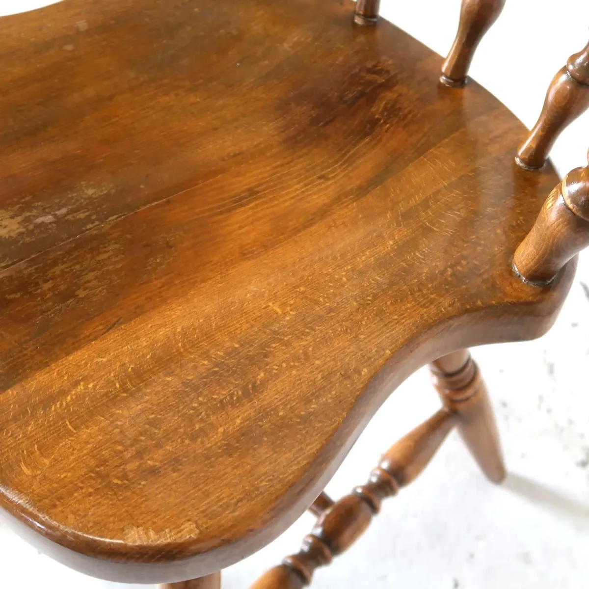 アンティーク ウッドチェア スイベル