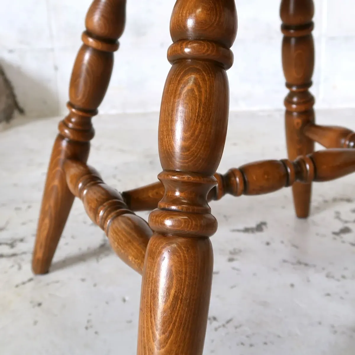 アンティーク ウッドチェア スイベル