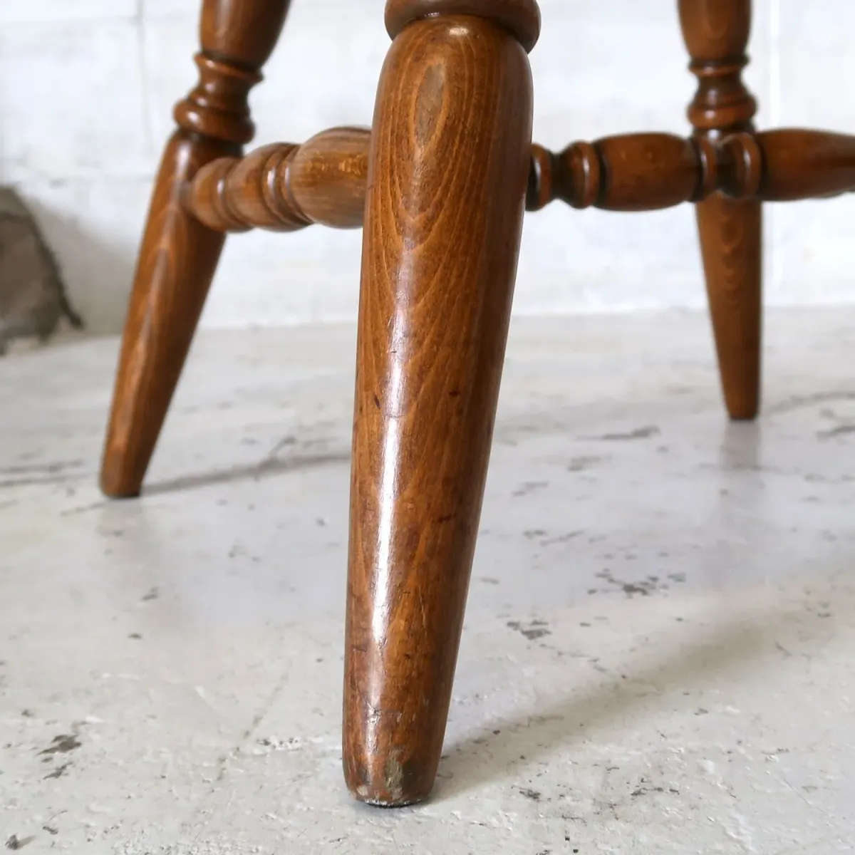 アンティーク ウッドチェア スイベル