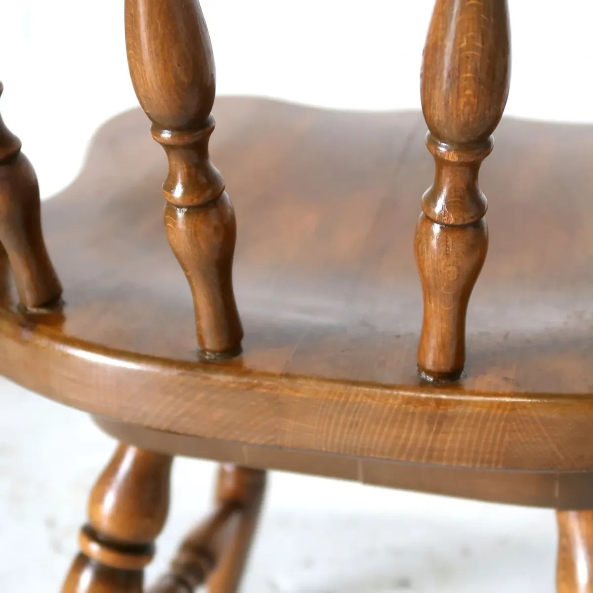 アンティーク ウッドチェア スイベル