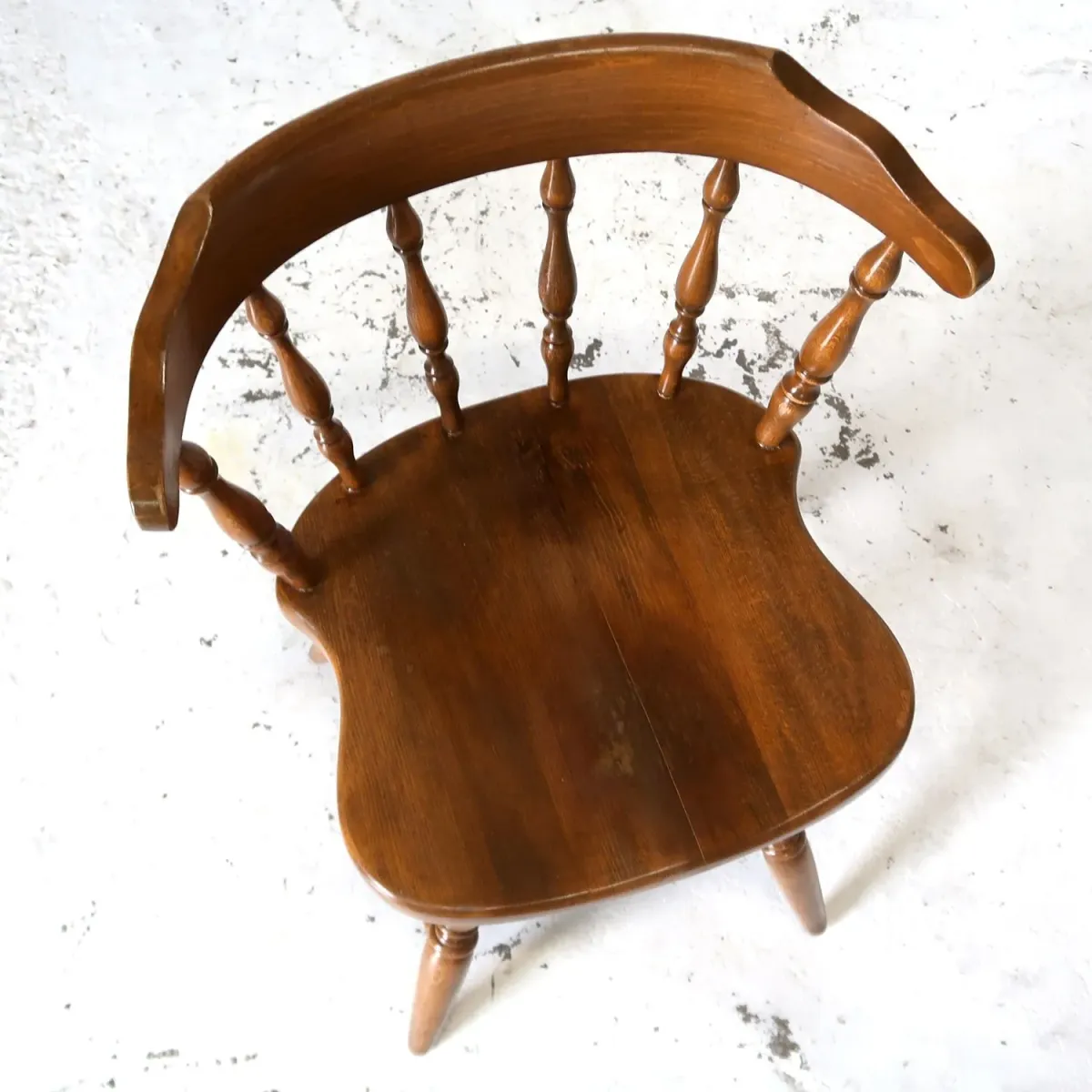 アンティーク ウッドチェア スイベル