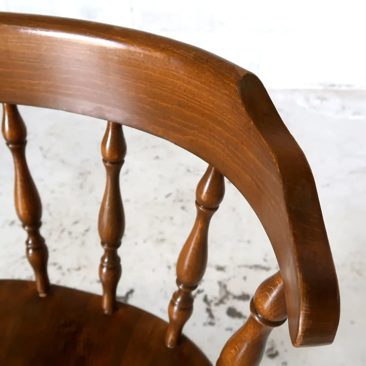 アンティーク ウッドチェア スイベル