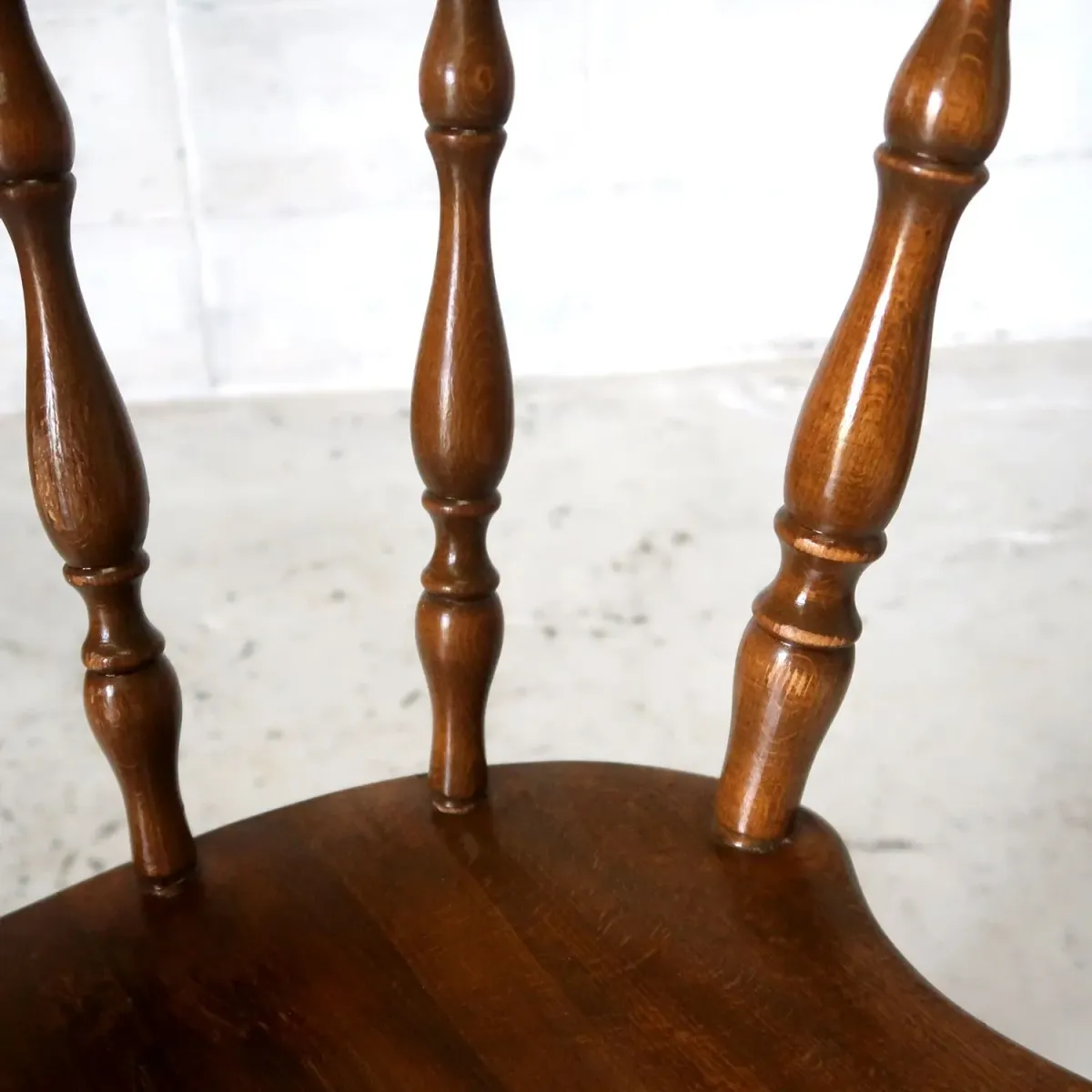 アンティーク ウッドチェア スイベル