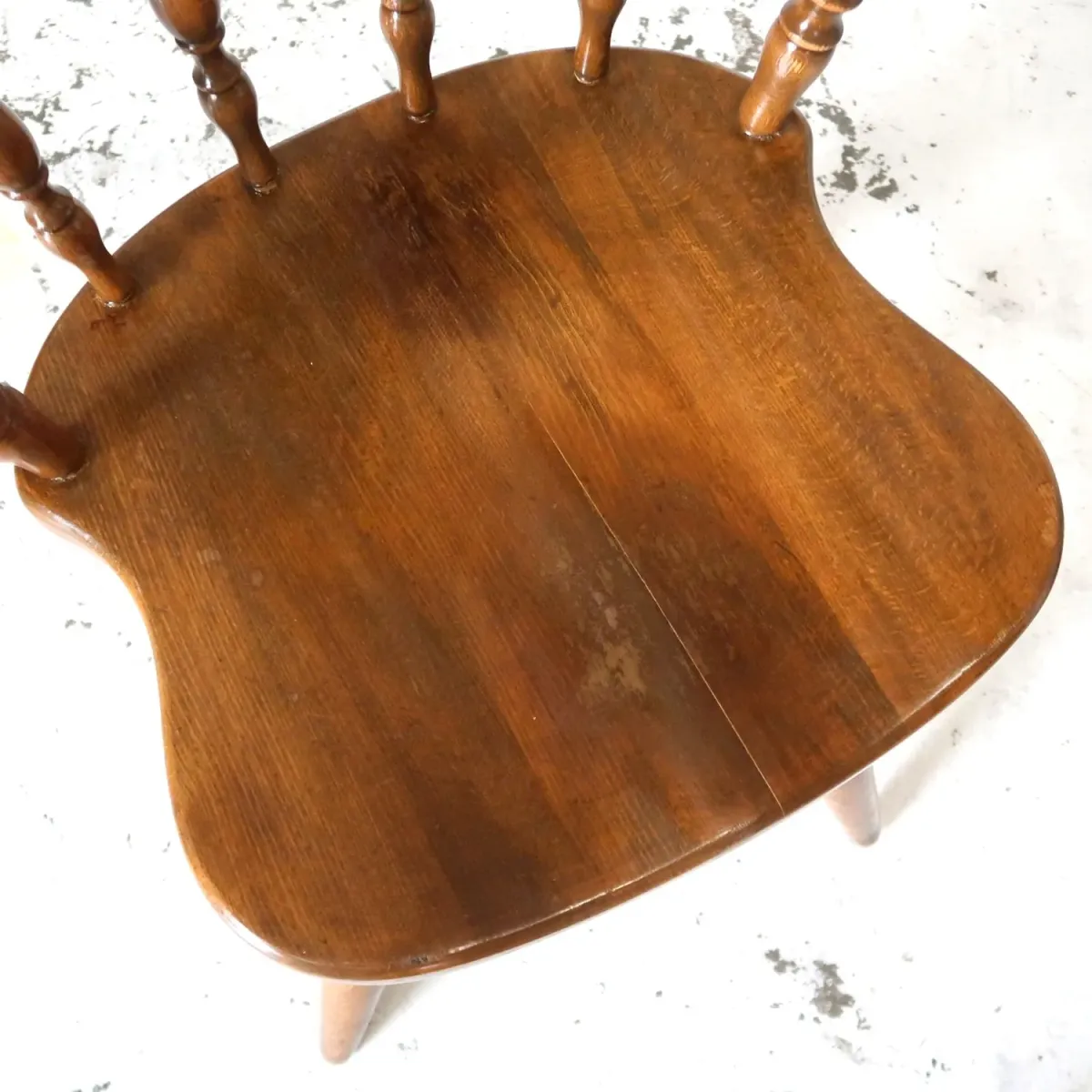 アンティーク ウッドチェア スイベル