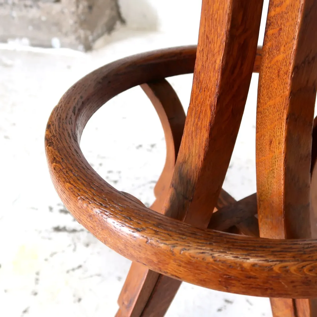 30〜40's アンティーク ウッドスツール