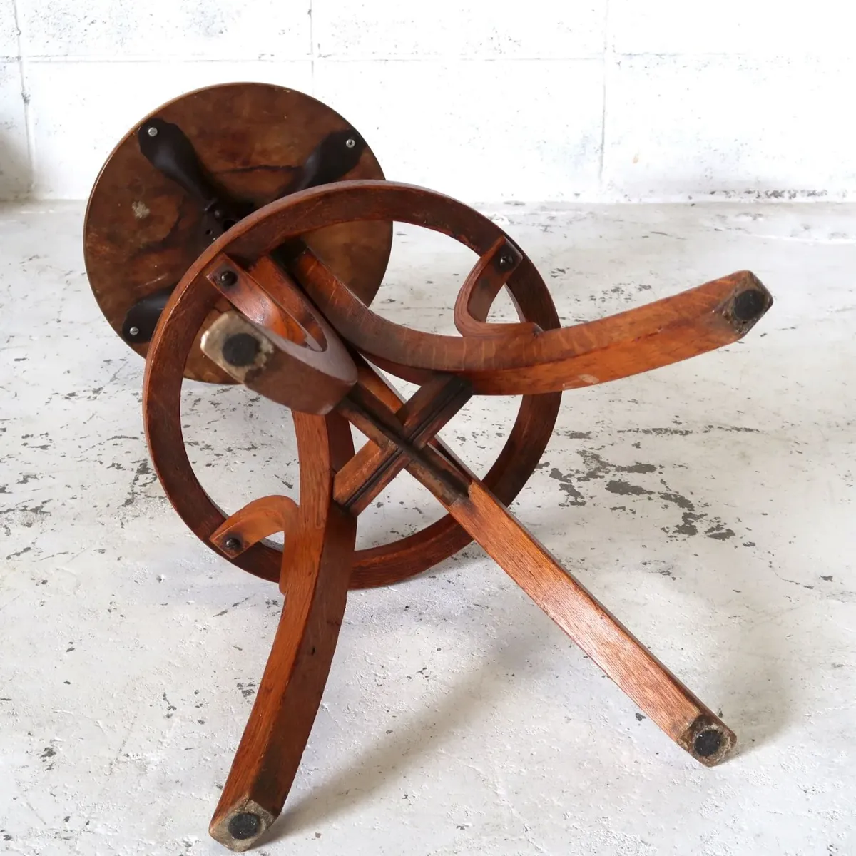 30〜40's アンティーク ウッドスツール