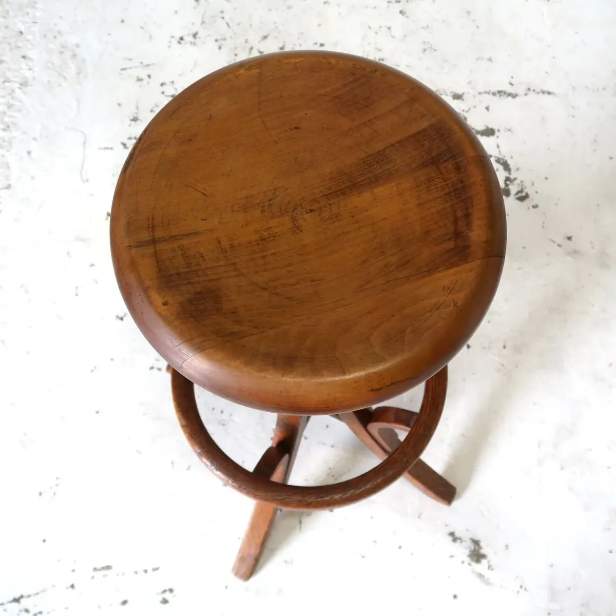 30〜40's アンティーク ウッドスツール
