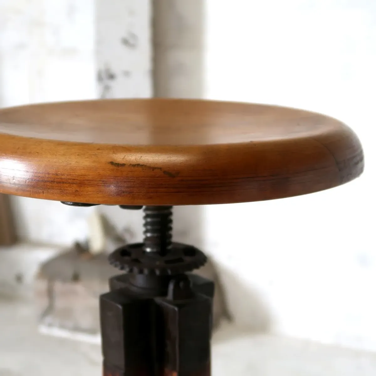 30〜40's アンティーク ウッドスツール