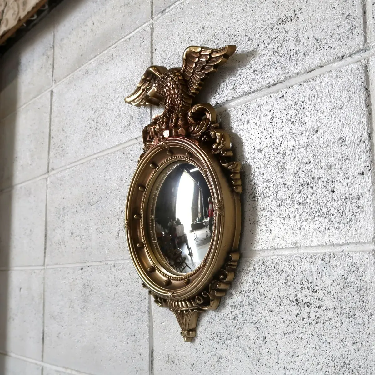 SYROCO アンティーク ウォールミラー イーグル