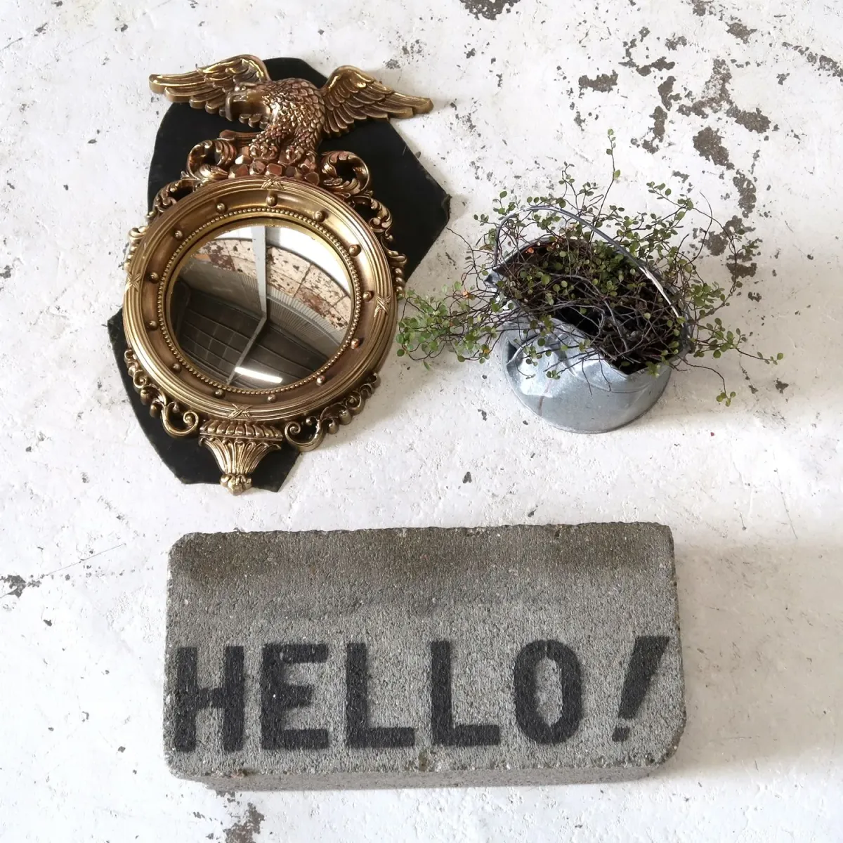 SYROCO アンティーク ウォールミラー イーグル