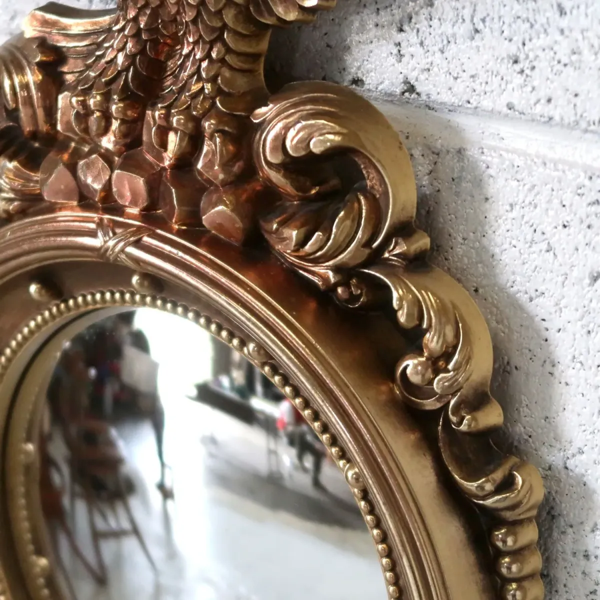 SYROCO アンティーク ウォールミラー イーグル