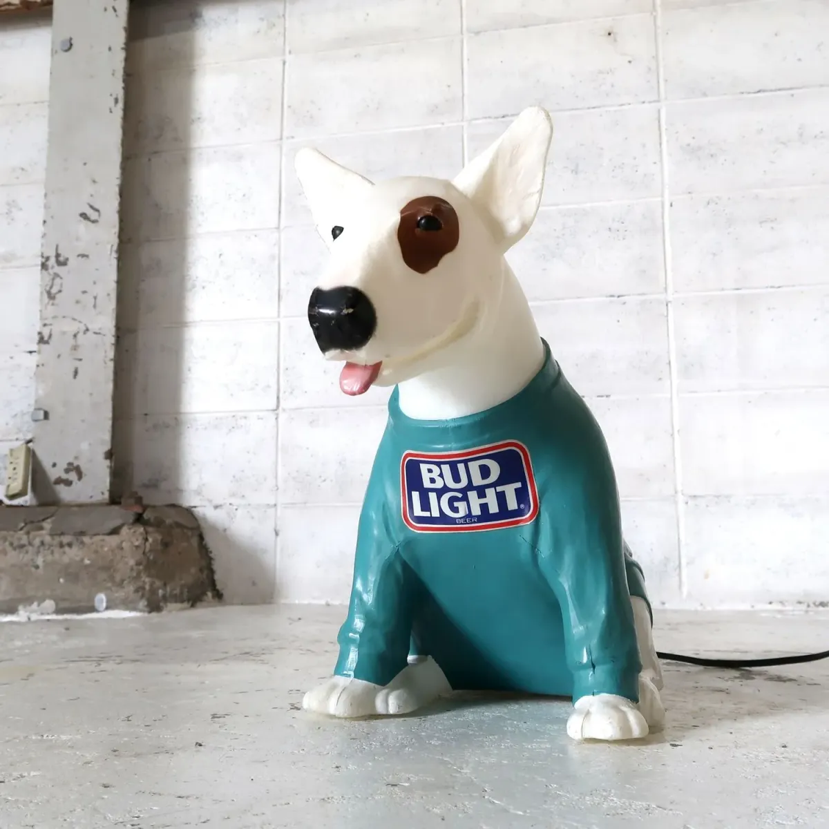 80's BUD LIGHT バド犬ライトサイン Spuds Mackenzie