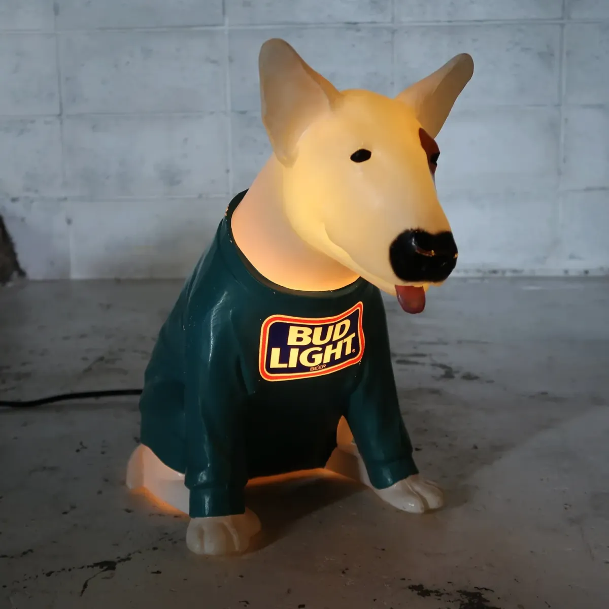 80's BUD LIGHT バド犬ライトサイン Spuds Mackenzie