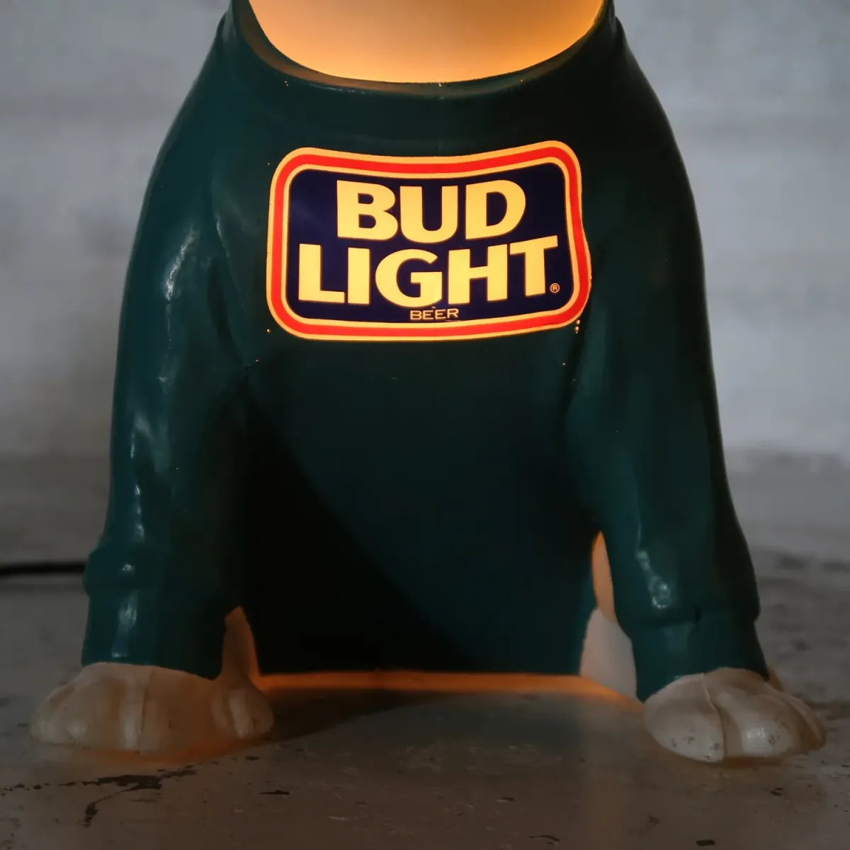 80's BUD LIGHT バド犬ライトサイン Spuds Mackenzie