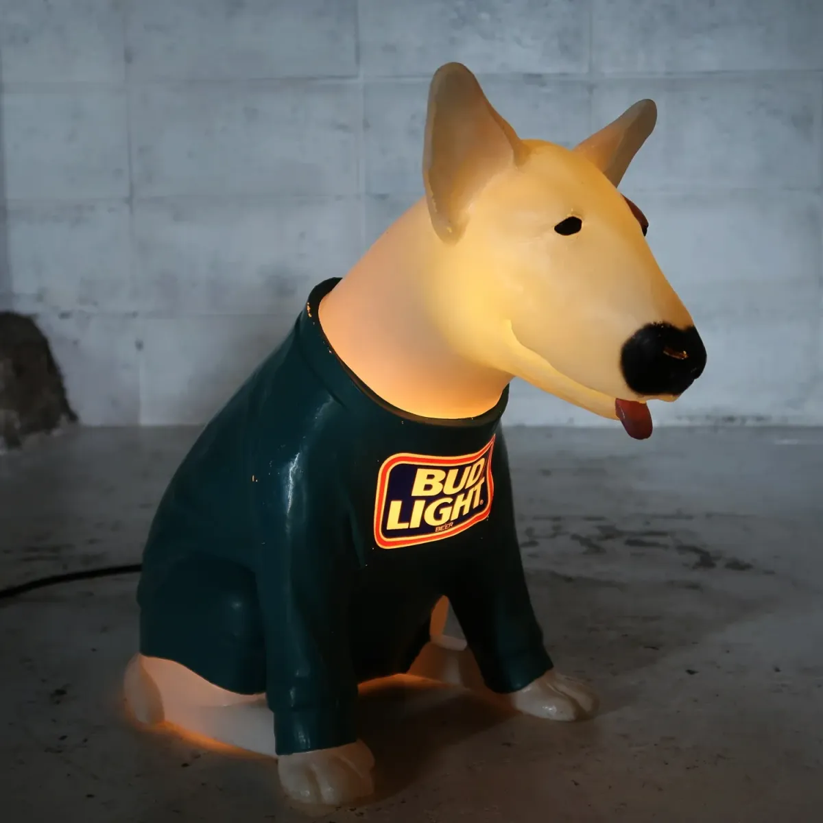 80's BUD LIGHT バド犬ライトサイン Spuds Mackenzie