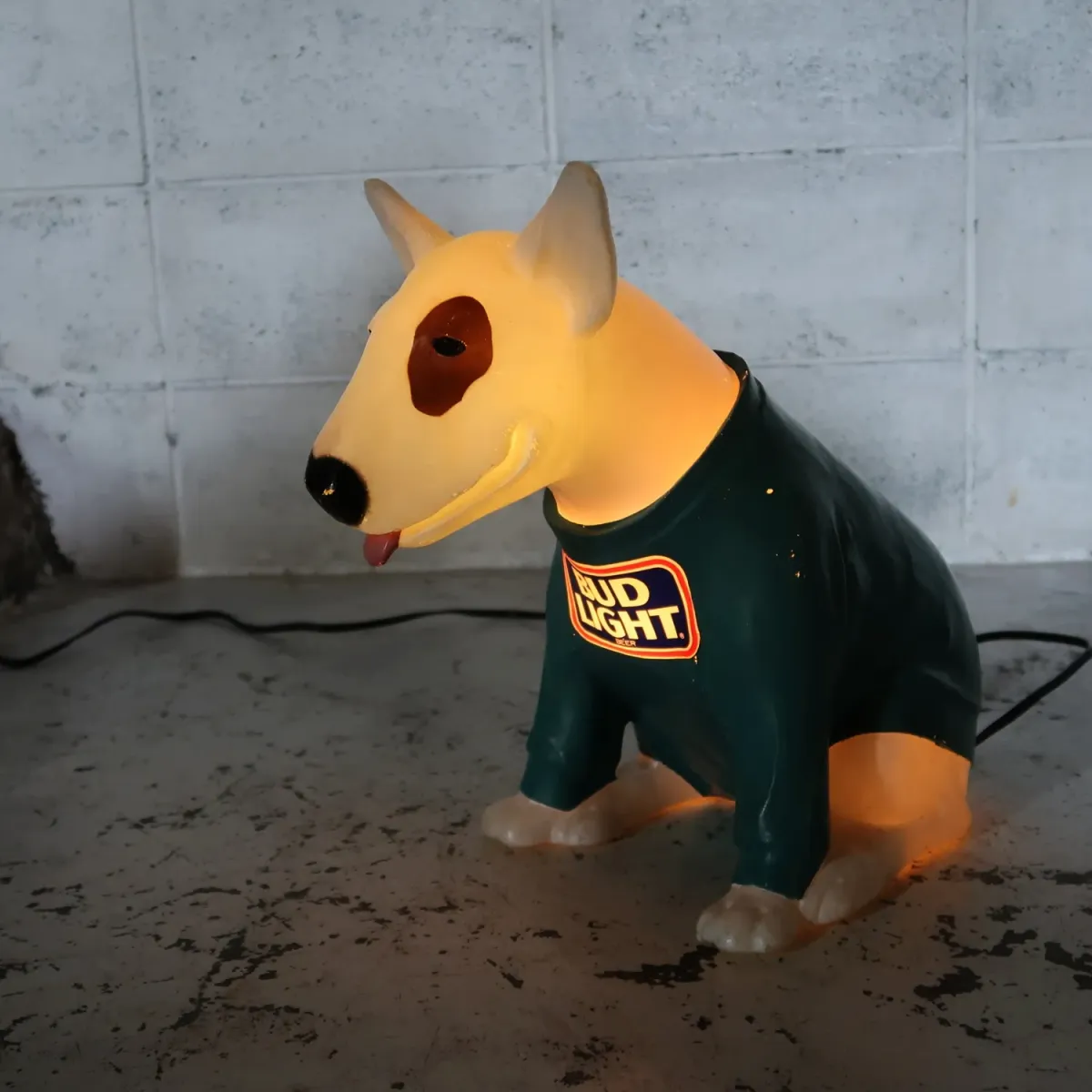 80's BUD LIGHT バド犬ライトサイン Spuds Mackenzie