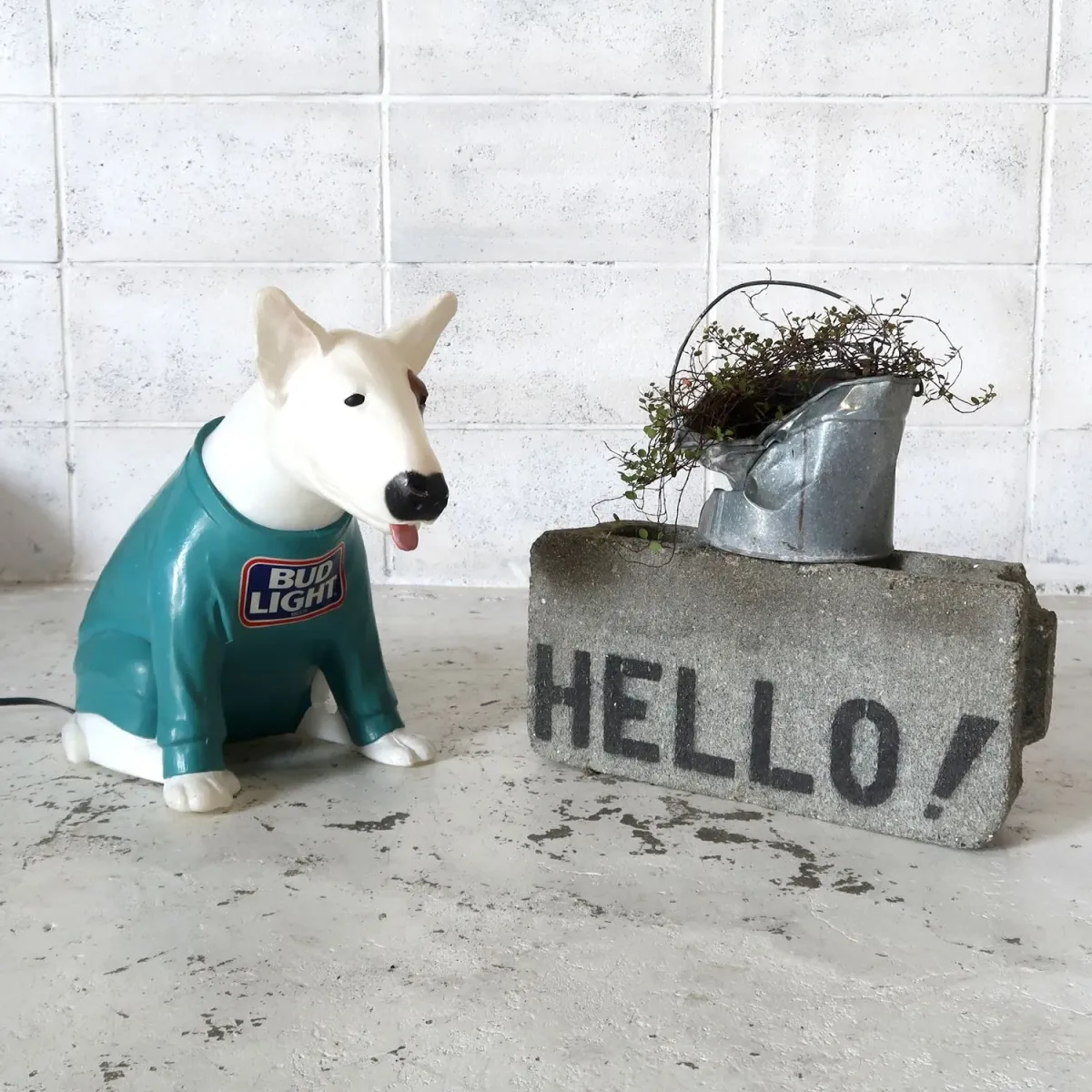 80's BUD LIGHT バド犬ライトサイン Spuds Mackenzie