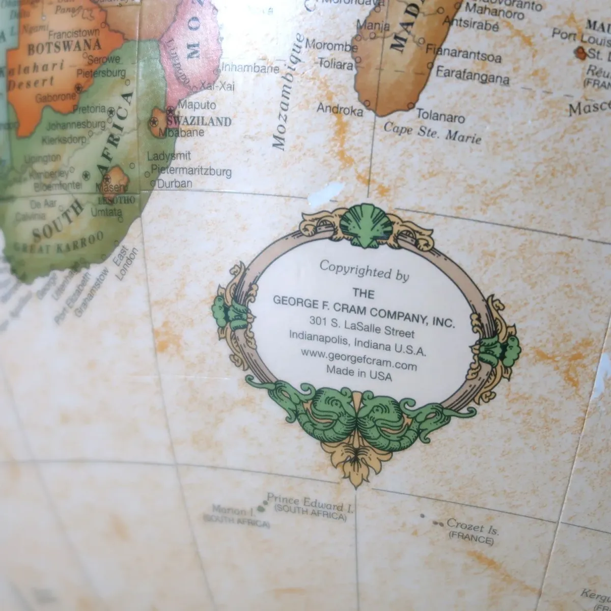 CRAM社 白地球儀 ホワイトオーシャン