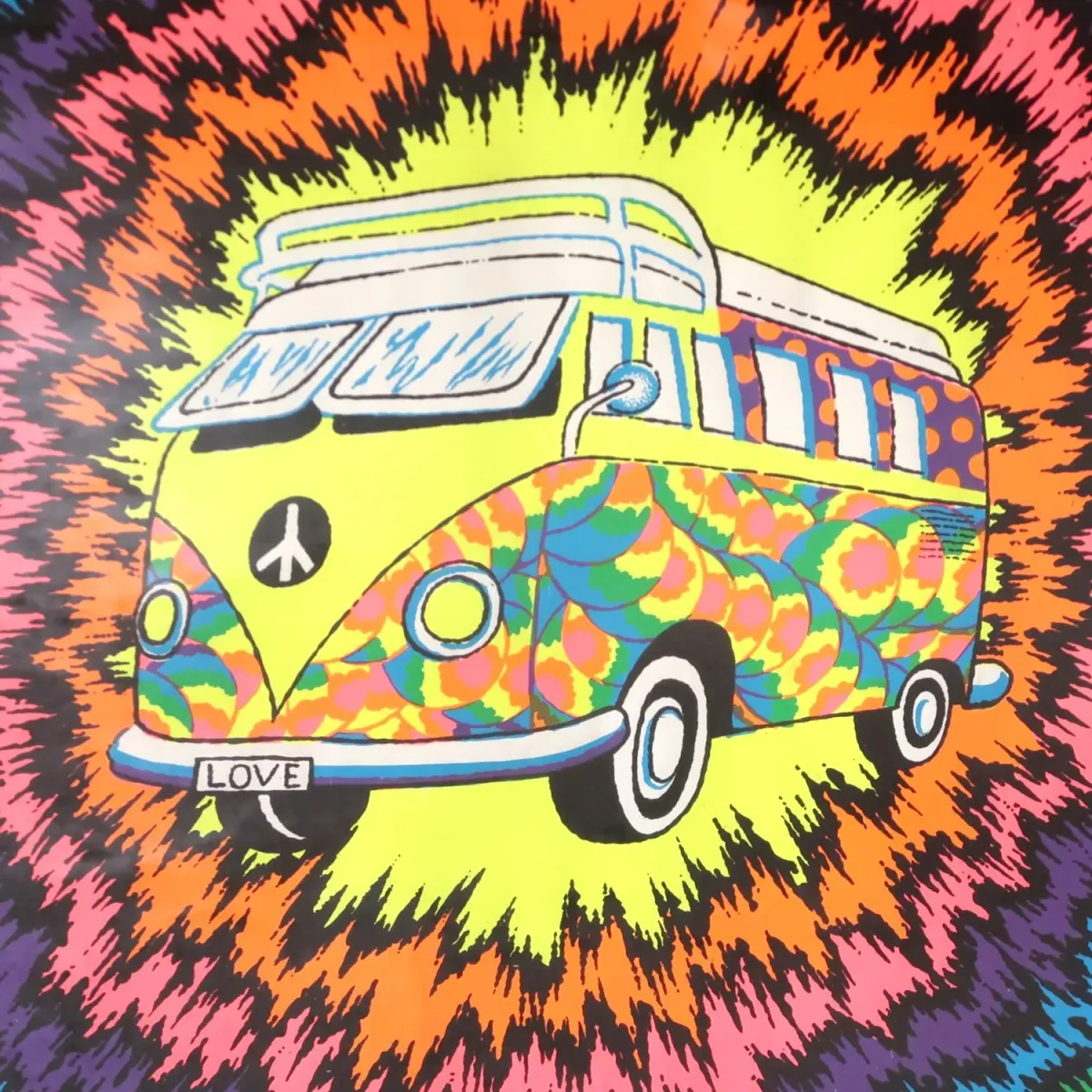 Peace Bus ポスター 額装 ブラックライト