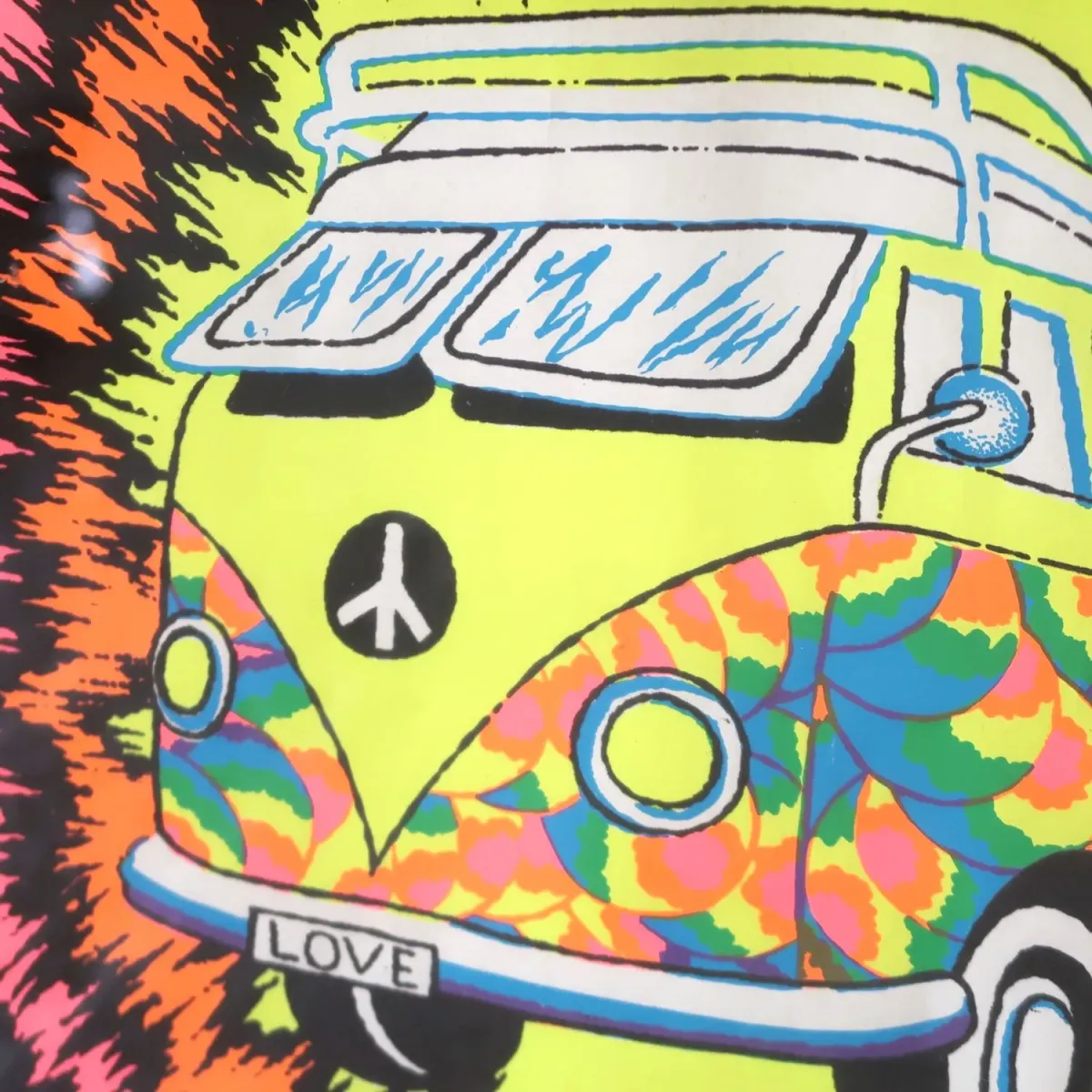Peace Bus ポスター 額装 ブラックライト