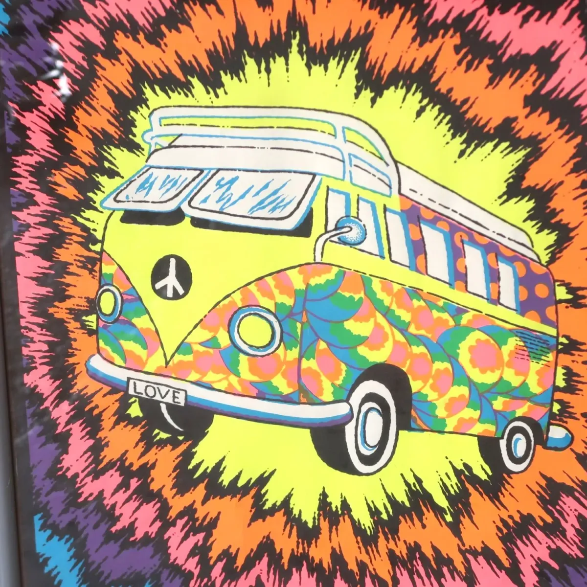 Peace Bus ポスター 額装 ブラックライト