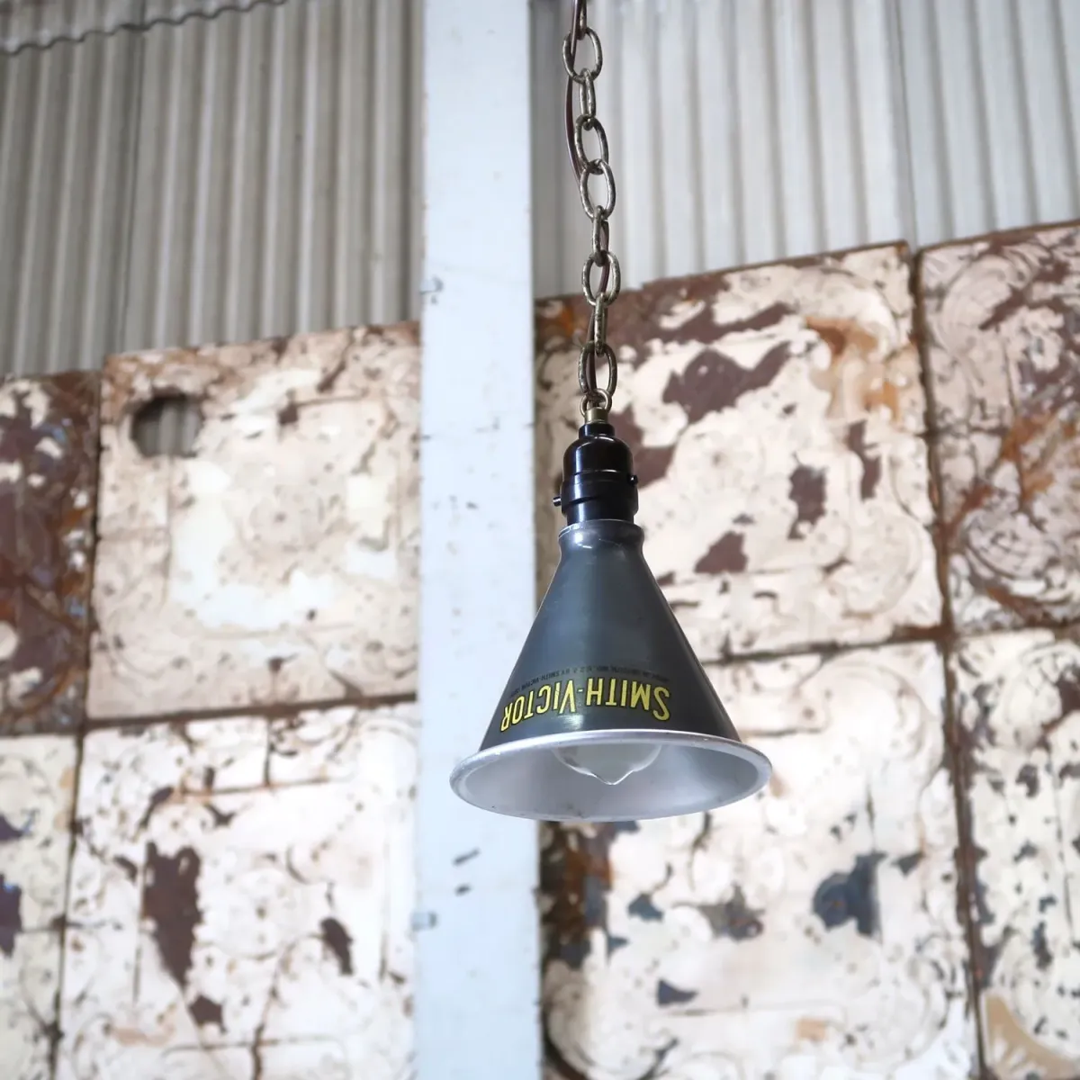 SMITH-VICTOR ビンテージ アルミシェード ペンダントランプ