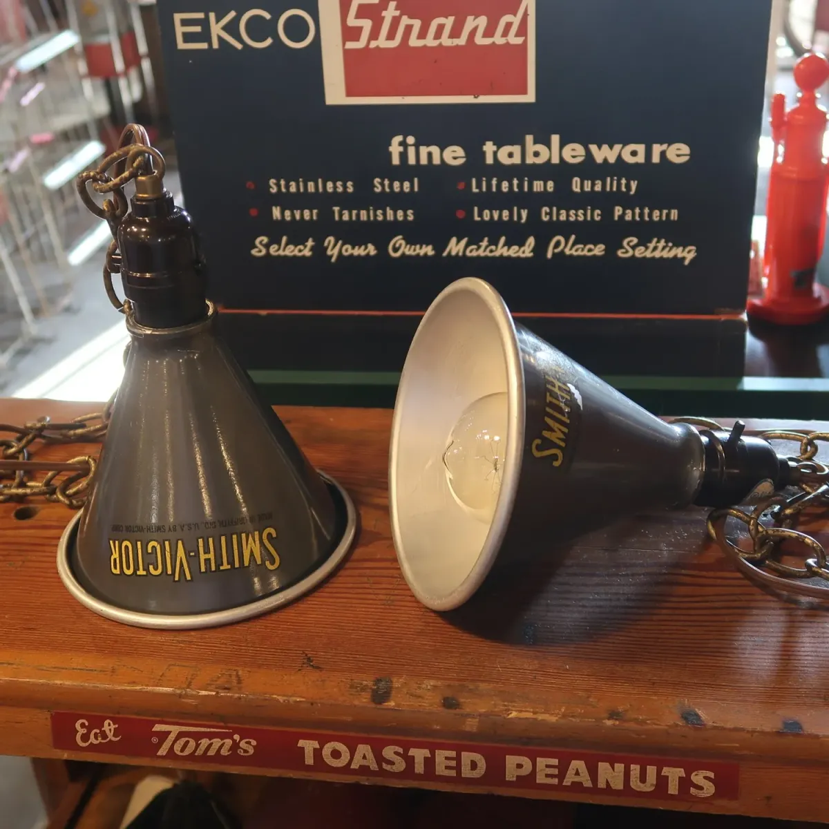 SMITH-VICTOR ビンテージ アルミシェード ペンダントランプ