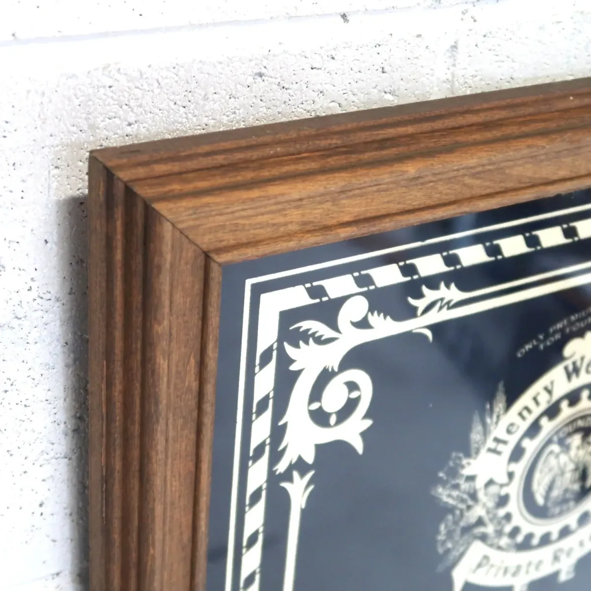 Henry Weinhard's ビンテージ パブミラー