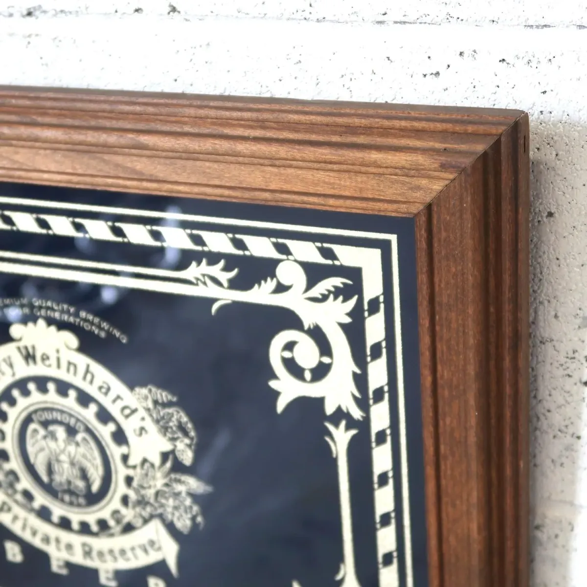 Henry Weinhard's ビンテージ パブミラー