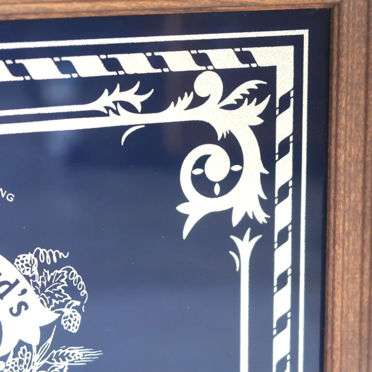 Henry Weinhard's ビンテージ パブミラー