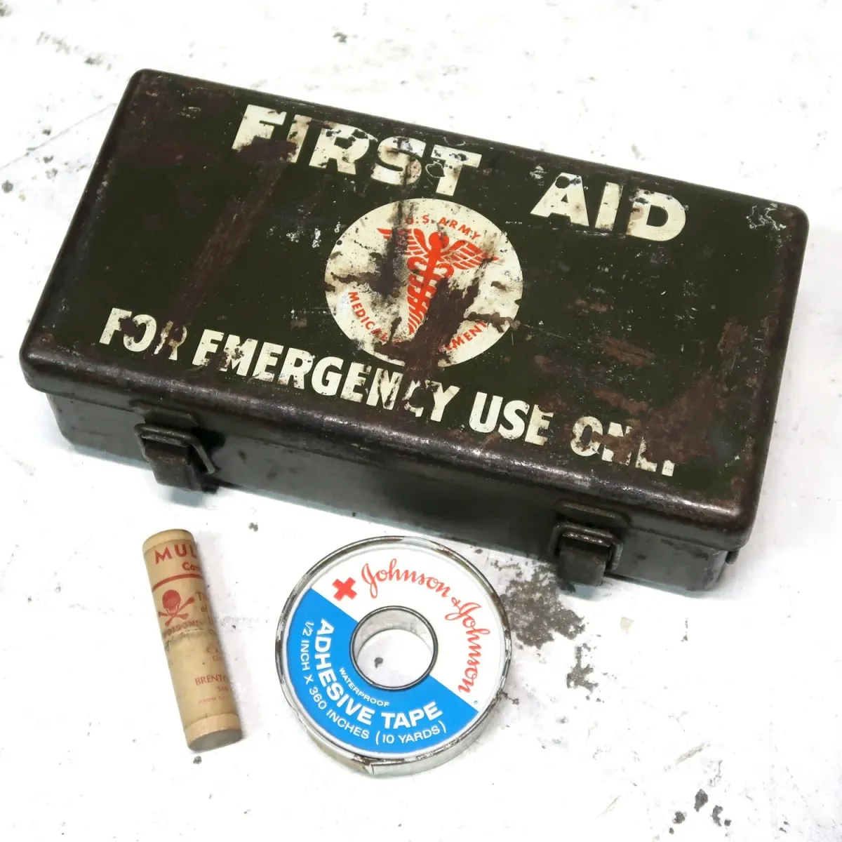 U.S. ARMY ビンテージ FIRST AID メタルボックス ミリタリー