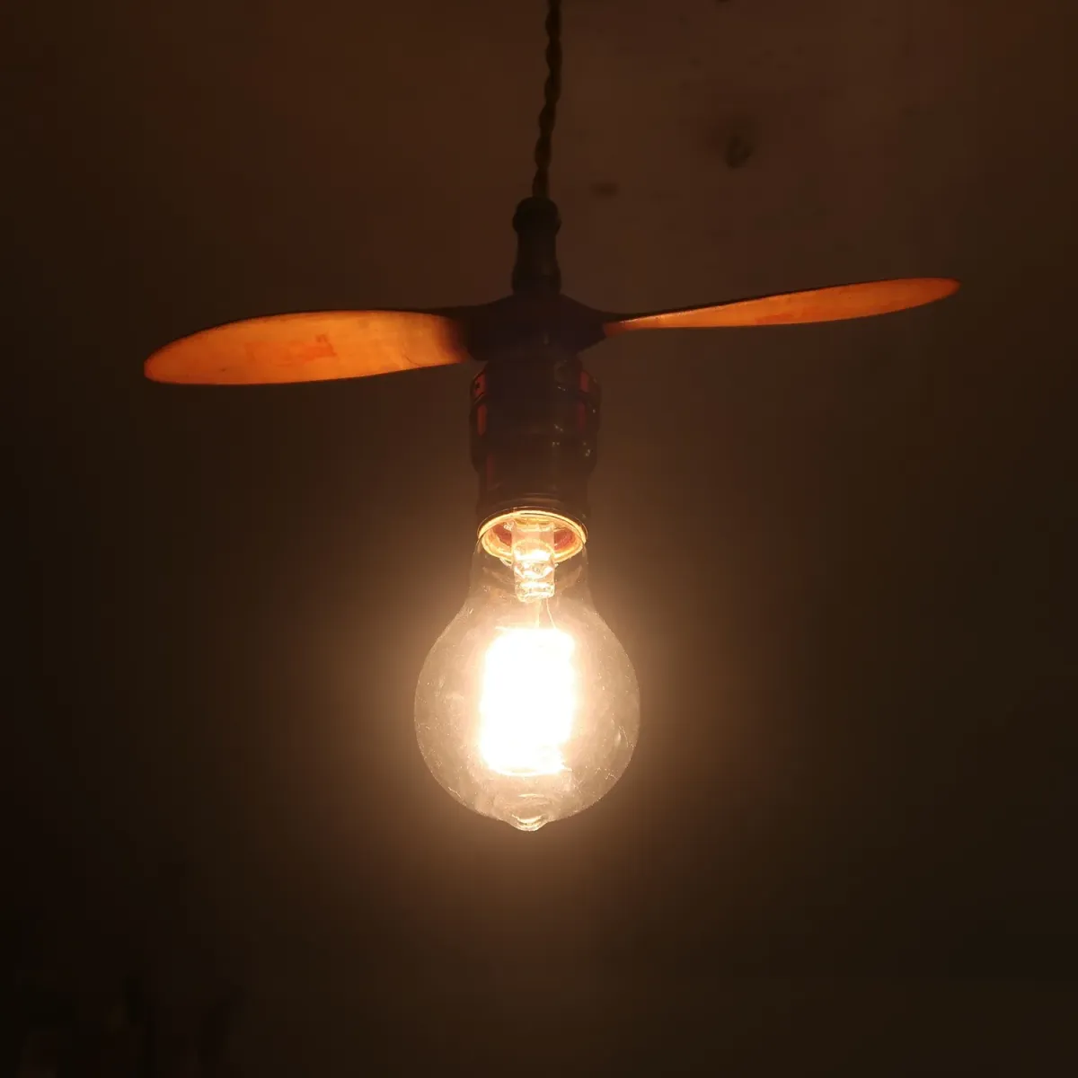 ビンテージ プロペラ カスタムペンダントランプ