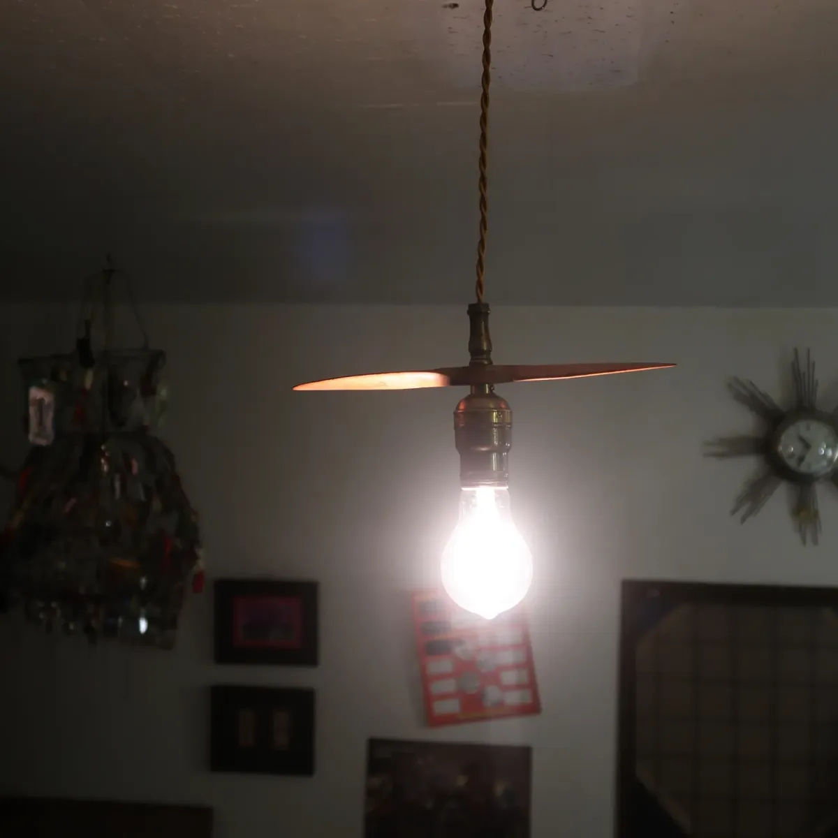 ビンテージ プロペラ カスタムペンダントランプ