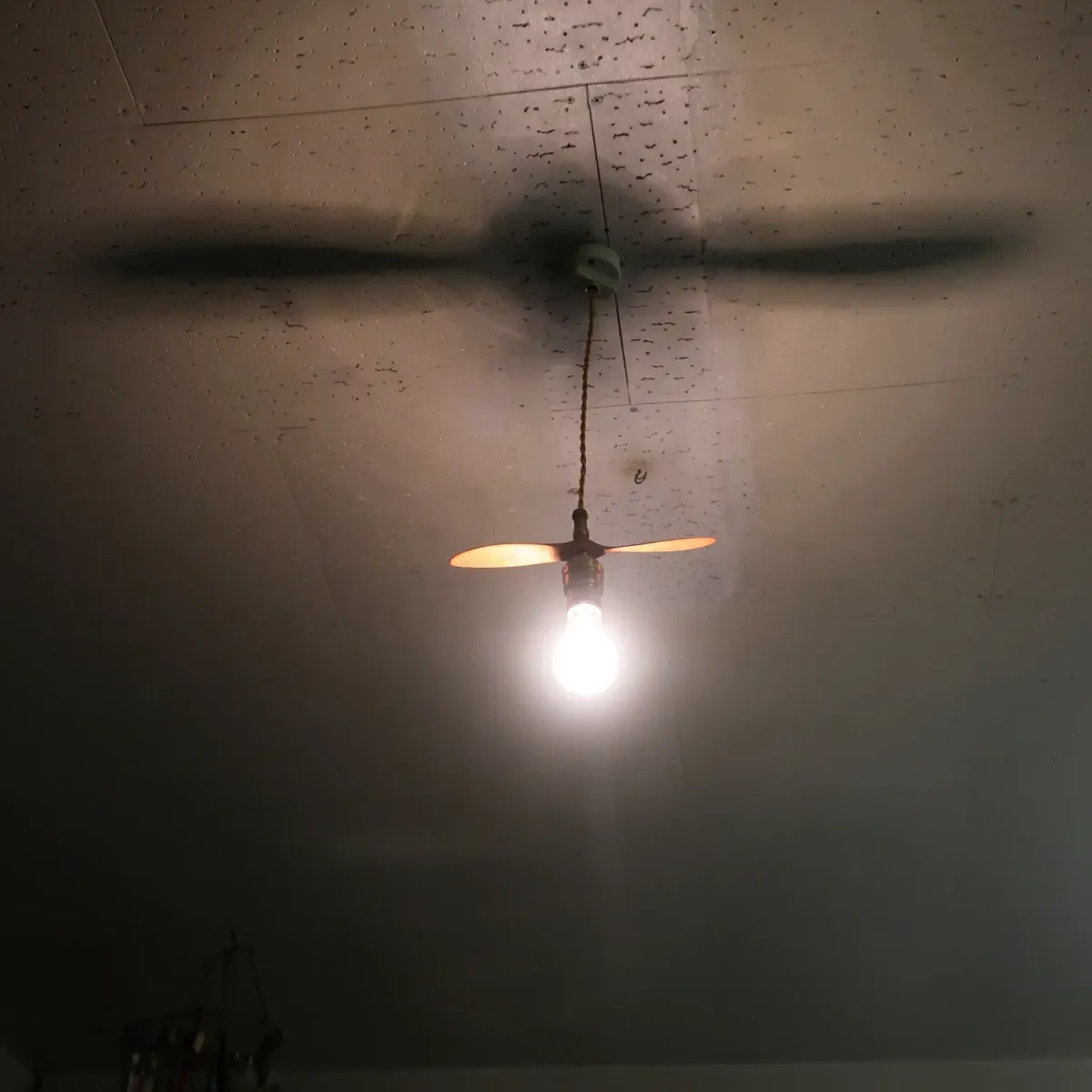 ビンテージ プロペラ カスタムペンダントランプ