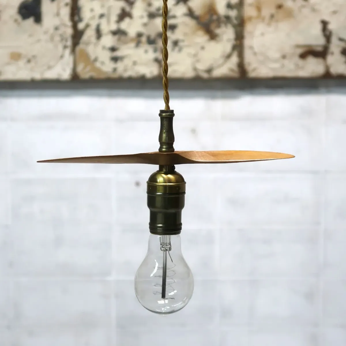ビンテージ プロペラ カスタムペンダントランプ