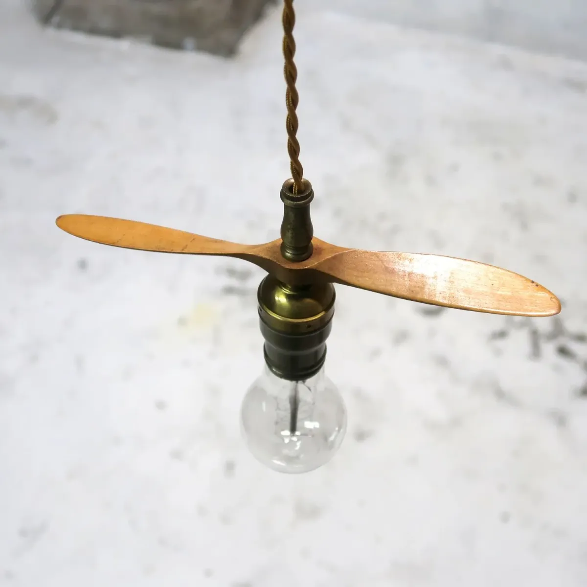 ビンテージ プロペラ カスタムペンダントランプ