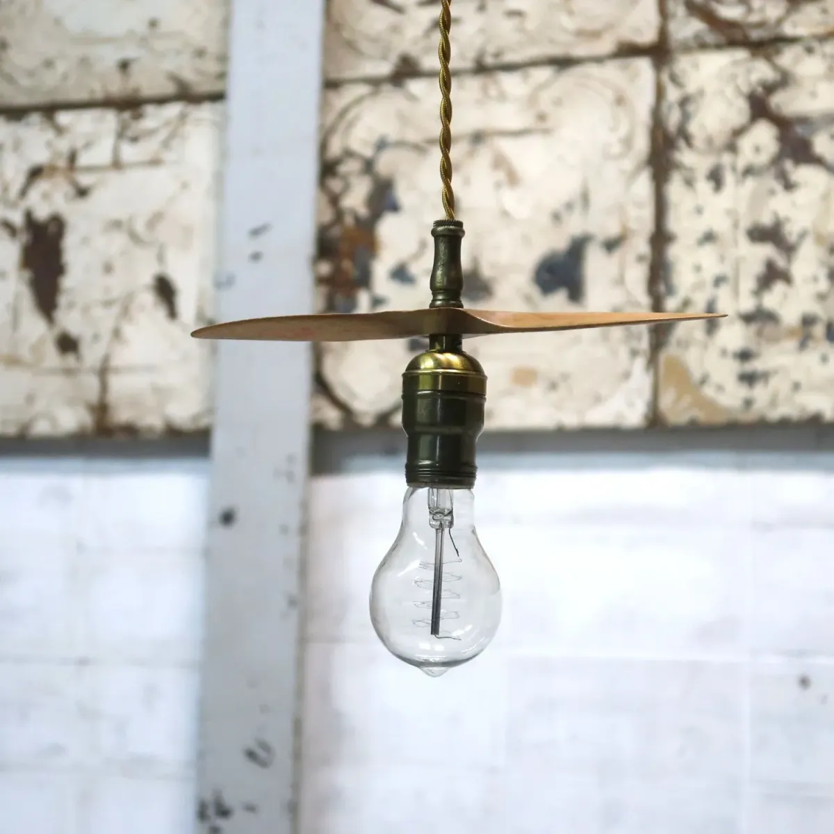 ビンテージ プロペラ カスタムペンダントランプ