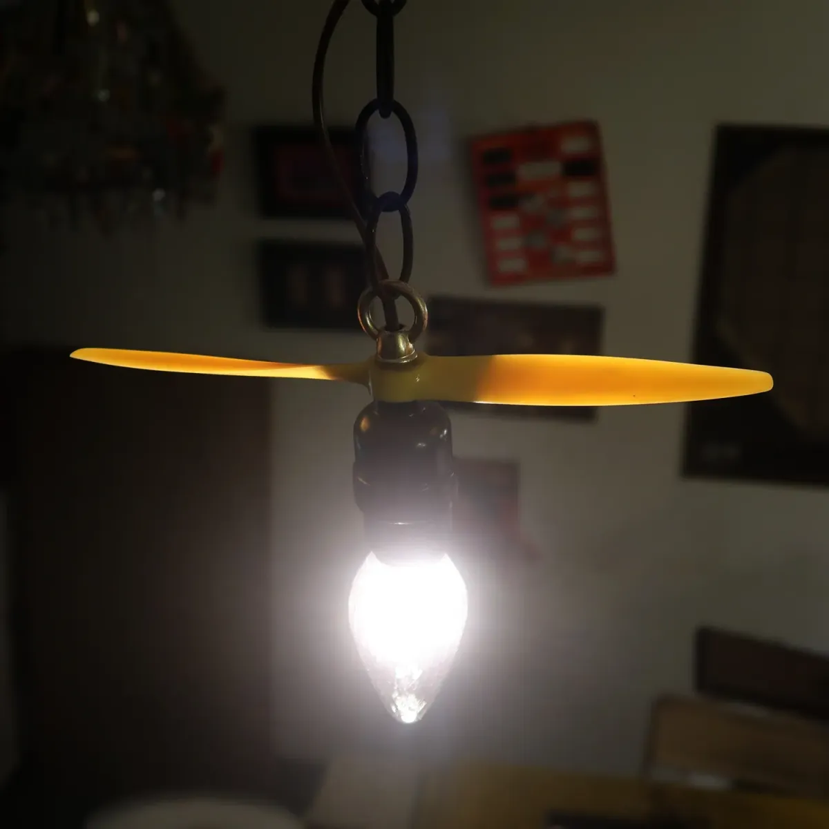 ビンテージ プロペラ カスタムペンダントランプ