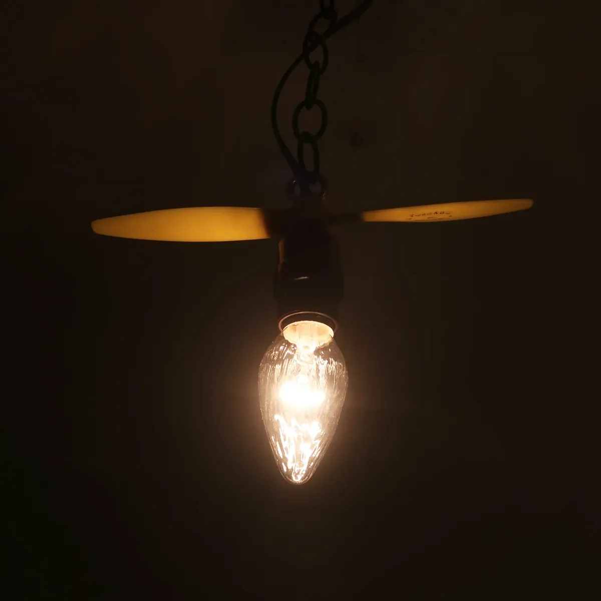 ビンテージ プロペラ カスタムペンダントランプ