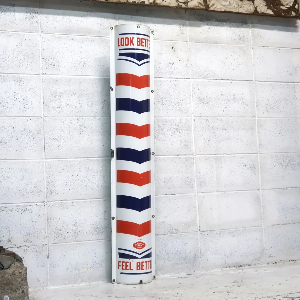 BARBER アンティーク ホーロー看板