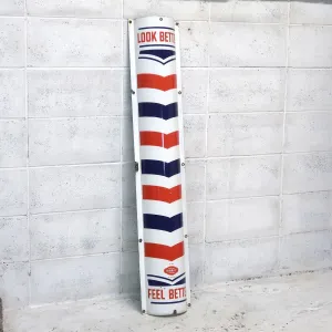 BARBER アンティーク ホーロー看板