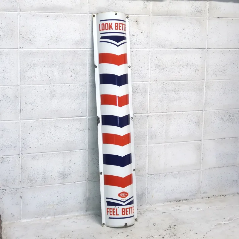 BARBER アンティーク ホーロー看板