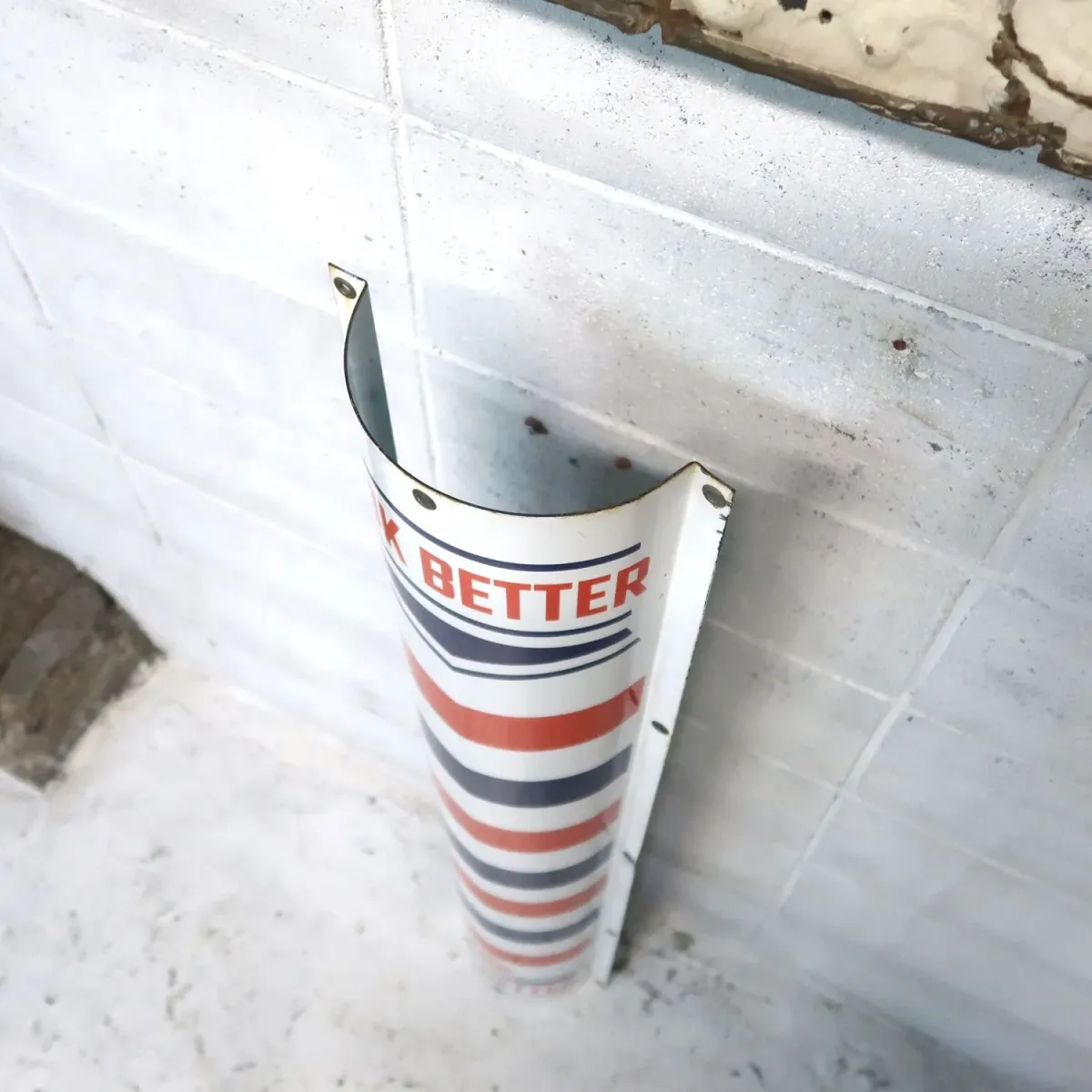 BARBER アンティーク ホーロー看板