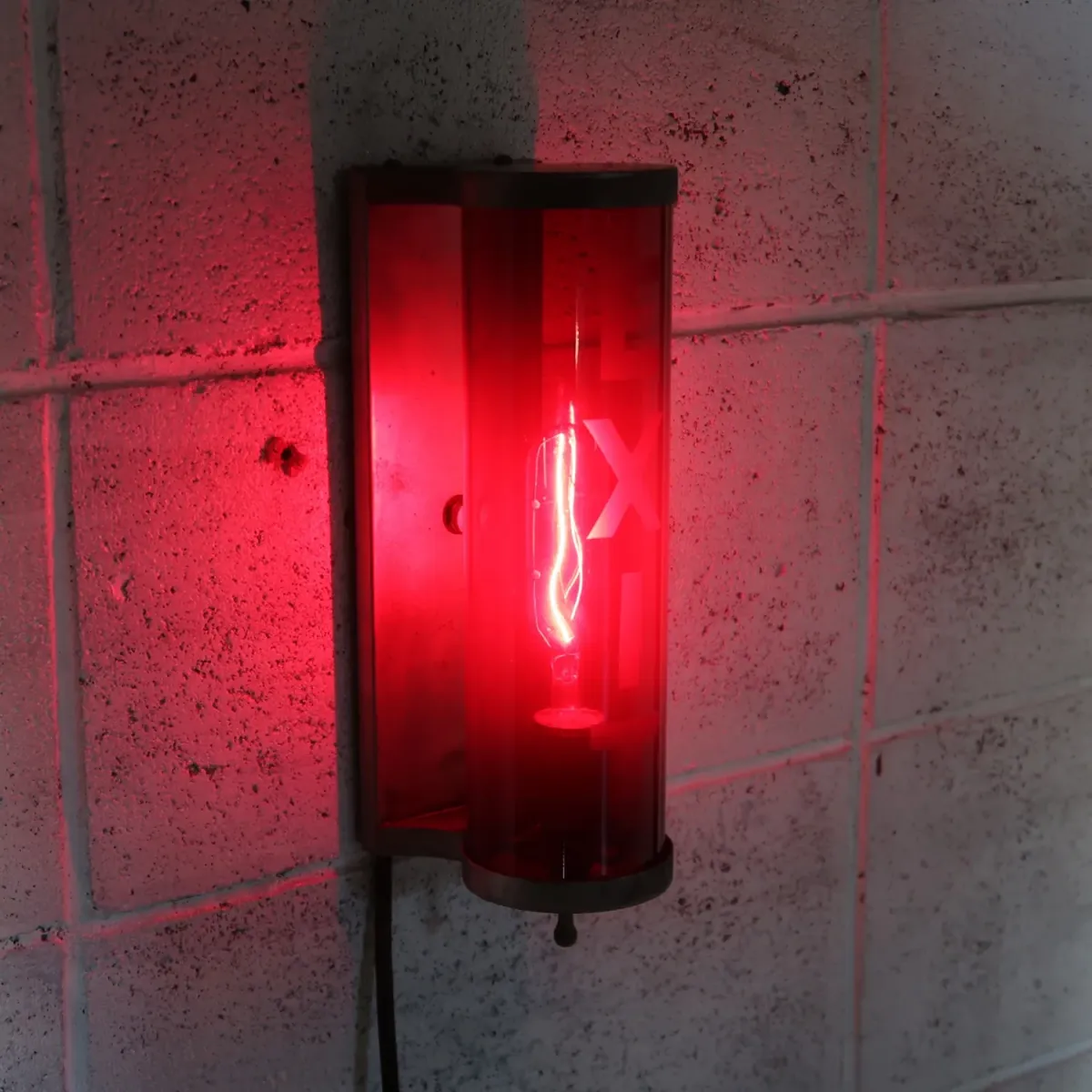 EXIT ビンテージ シリンダーランプ