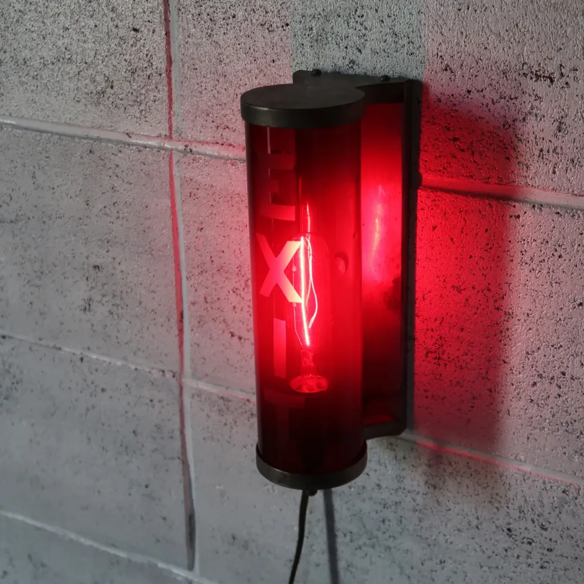 EXIT ビンテージ シリンダーランプ