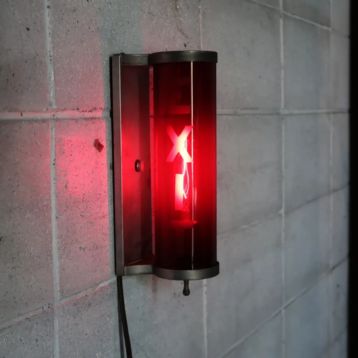 EXIT ビンテージ シリンダーランプ